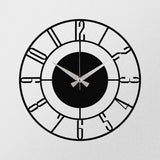 Ceas de perete Be positive, Negru, 48x48 cm