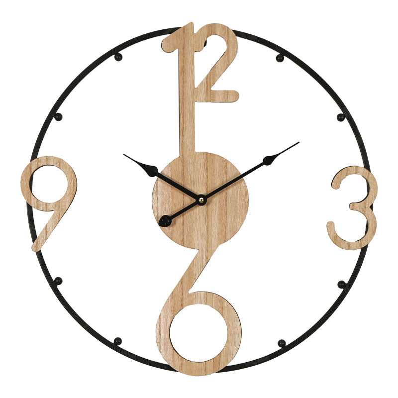 Ceas de perete Broda metal, neagra, 50x50 cm
