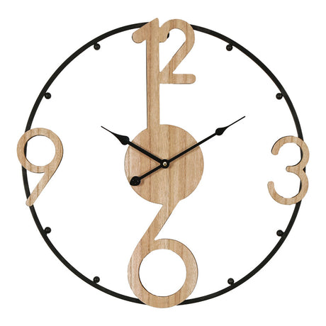 Ceas de perete Broda metal, neagra, 50x50 cm