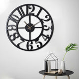 Ceas de perete Circle XL, Negru, 70x70 cm