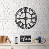 Ceas de perete Classic XL, Negru, 70x70 cm