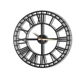 Ceas de perete Classic XL, Negru, 70x70 cm