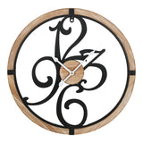 Ceas de perete Confu metal, neagra, 50x50 cm