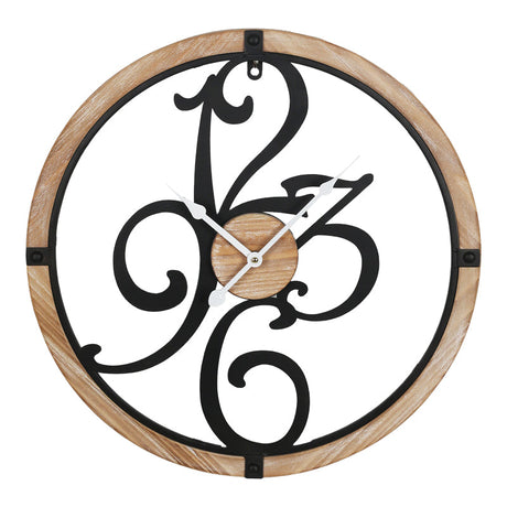 Ceas de perete Confu metal, neagra, 50x50 cm