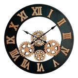 Ceas de perete Graniz metal, neagra, 60x60 cm