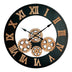 Ceas de perete Graniz metal, neagra, 60x60 cm