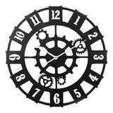 Ceas de perete Idanst metal, neagra, 47x47 cm