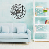 Ceas de perete Prisma, Negru, 50x50 cm