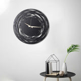 Ceas de perete Timeless Zone, Negru, 50x50 cm