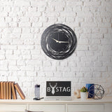 Ceas de perete Timeless Zone, Negru, 50x50 cm