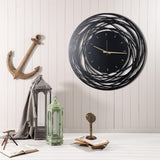 Ceas de perete Timeless Zone, Negru, 50x50 cm