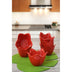Ceramic Set Boluri (6 Piese) Red Lily, Roșu
