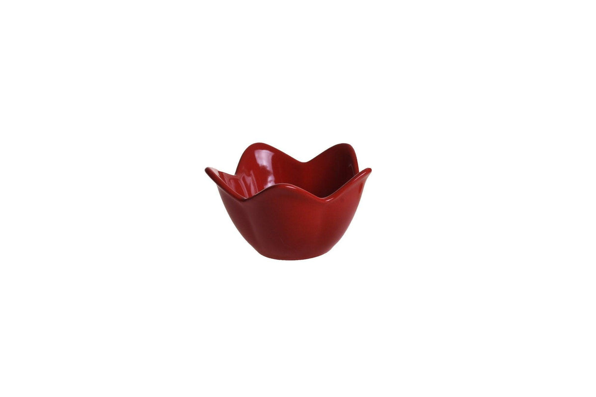 Ceramic Set Boluri (6 Piese) Red Lily, Roșu, 8x8x8 cm