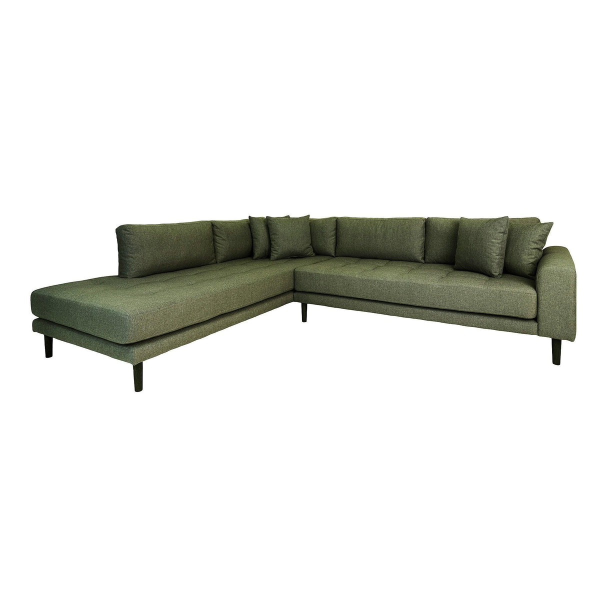 Coltar Lido, stânga, Verde Olive, 257x76x92 cm