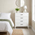 Comoda SFN-1004-DD-1 home collection Country, 4 sertare, Alb, 90x89x45 cm - SFN-1004-DD-1 | SKU: SFN-1004-DD-1
