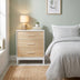 Comoda Adore London, 3 sertare, Alb - Stejar, 73x88x45 cm, imagine suplimentara | SKU: SFN-1403-MB-1