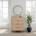 Comoda SFN-1740-DD-1 home collection Oryana, 4 sertare, Alb - Nuc - Stejar, 80x104x44 cm - SFN-1740-FF-1 | SKU: SFN-1740-FF-1
