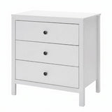 Comoda SFN-993-BB-1 Home Collection® Rustic, 3 sertare, Alb, 73x81x47 cm