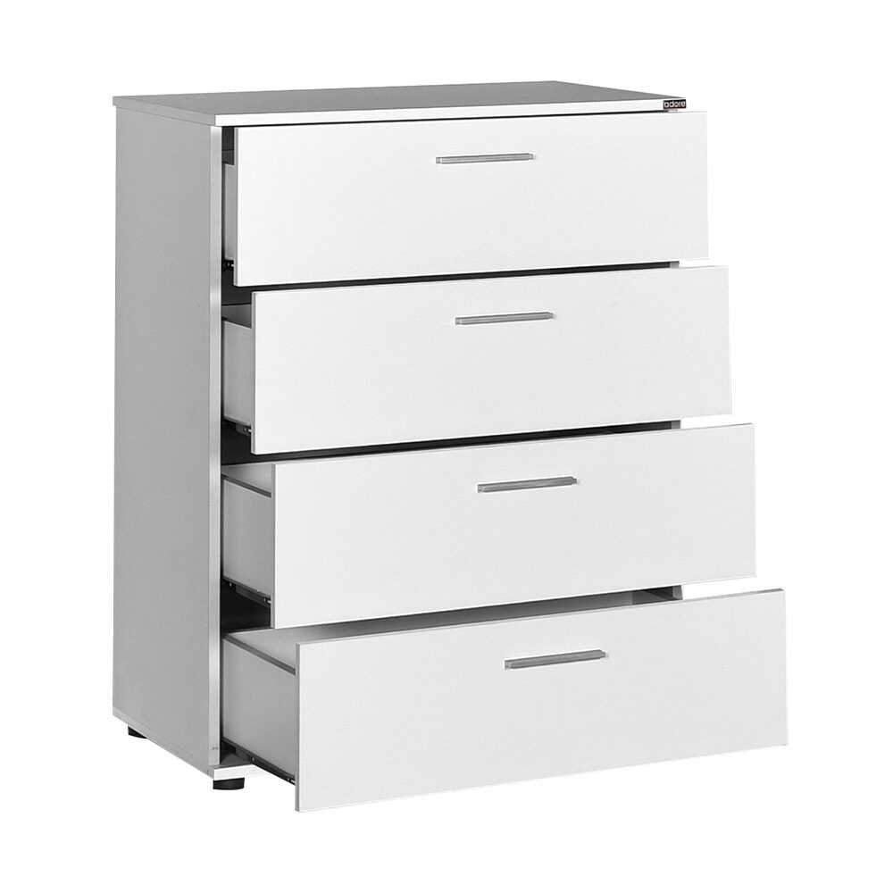 Comoda SFN-540-BB-1 Home Collection® Trendline, 4 sertare, Alb - Nuc, 73x96x44 cm - Alb | SKU: SFN-540-BB-1, SFN-540-OO-1