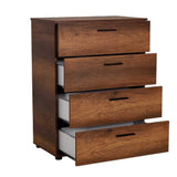 Comoda SFN-540-BB-1 Home Collection® Trendline, 4 sertare, Alb - Nuc, 73x96x44 cm - Nuc | SKU: SFN-540-BB-1, SFN-540-OO-1