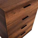 Comoda SFN-540-BB-1 Home Collection® Trendline, 4 sertare, Alb - Nuc, 73x96x44 cm - Nuc | SKU: SFN-540-BB-1, SFN-540-OO-1