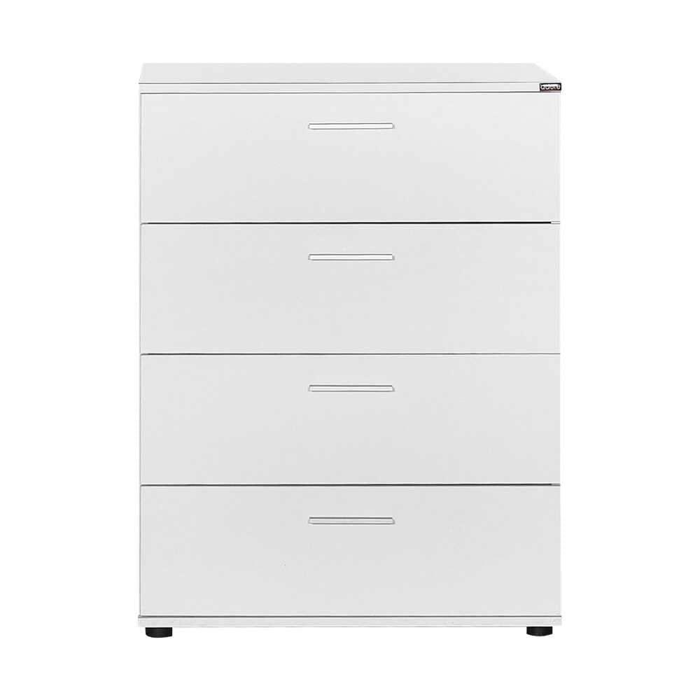 Comoda SFN-540-BB-1 Home Collection® Trendline, 4 sertare, Alb - Nuc, 73x96x44 cm - Alb | SKU: SFN-540-BB-1, SFN-540-OO-1