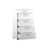 Comoda SFN-550-FF-1 Home Collection® Trendline cu 5 sertare, Alb - Maro - Stejar - Mov, 60x108x44 cm - Alb | SKU: SFN-550-FF-1, SFN-550-BB-1, SFN-550-OO-1, SFN-550-UU-1