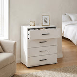 Comoda SFN-604-BB-1 Home Collection® White, 4 sertare, 65x78x41 cm - Alb | SKU: SFN-604-BB-1