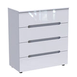 Comoda Afina mdf, alb lucioasa, 90x44x101 cm