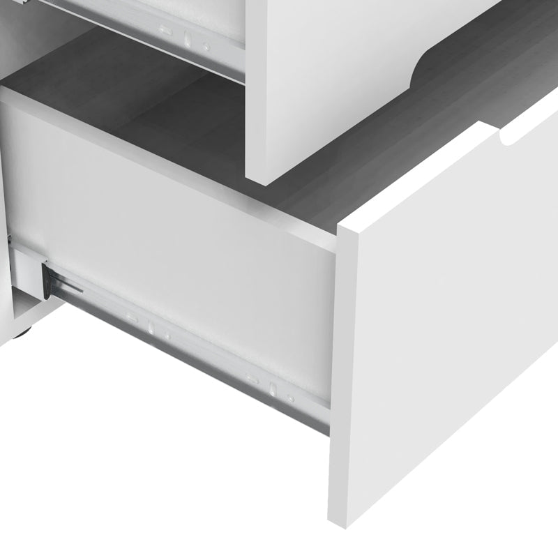 Comoda Afina mdf, alb lucioasa, 90x44x101 cm