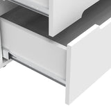 Comoda Afina mdf, alb lucioasa, 90x44x101 cm