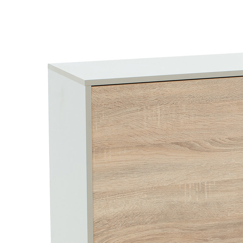 Consola Bufet Billie, Pal melaminat, 149x40x77 cm - Sonoma-Gri deschis