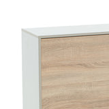 Consola Bufet Billie, Pal melaminat, 149x40x77 cm - Sonoma-Gri deschis