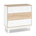 Comoda cu 3 sertare Awell, Sonoma-alb, 90x44x88 cm