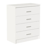 Comoda cu 4 sertare Olympus, Alba, 80x40x95 cm