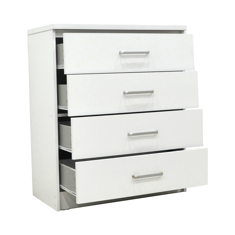 Comoda cu 4 sertare Olympus, Alba, 80x40x95 cm