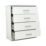 Comoda cu 4 sertare Olympus, Alba, 80x40x95 cm