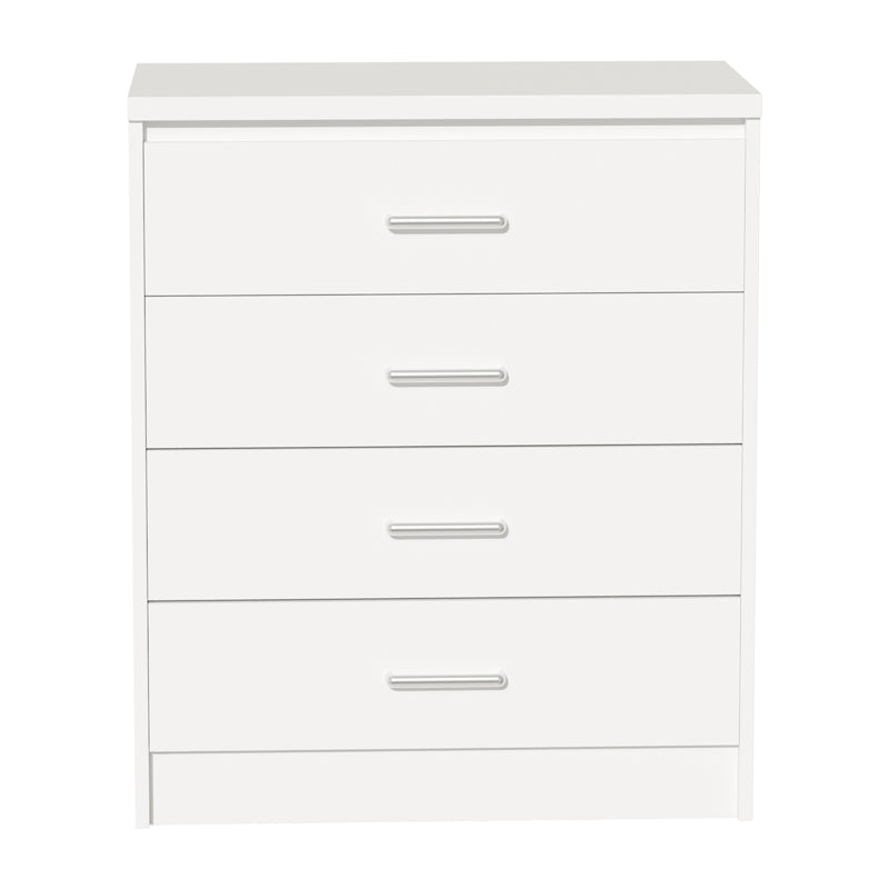 Comoda cu 4 sertare Olympus, Alba, 80x40x95 cm