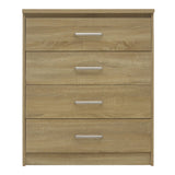 Comoda cu 4 sertare Olympus, stejar deschis, 80x40x95 cm