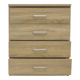 Comoda cu 4 sertare Olympus, stejar deschis, 80x40x95 cm
