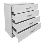 Comoda cu sertare Athos, Lemn, 80x40x79 cm - Alb