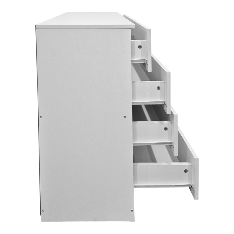 Comoda cu sertare Athos, Lemn, 80x40x79 cm - Alb