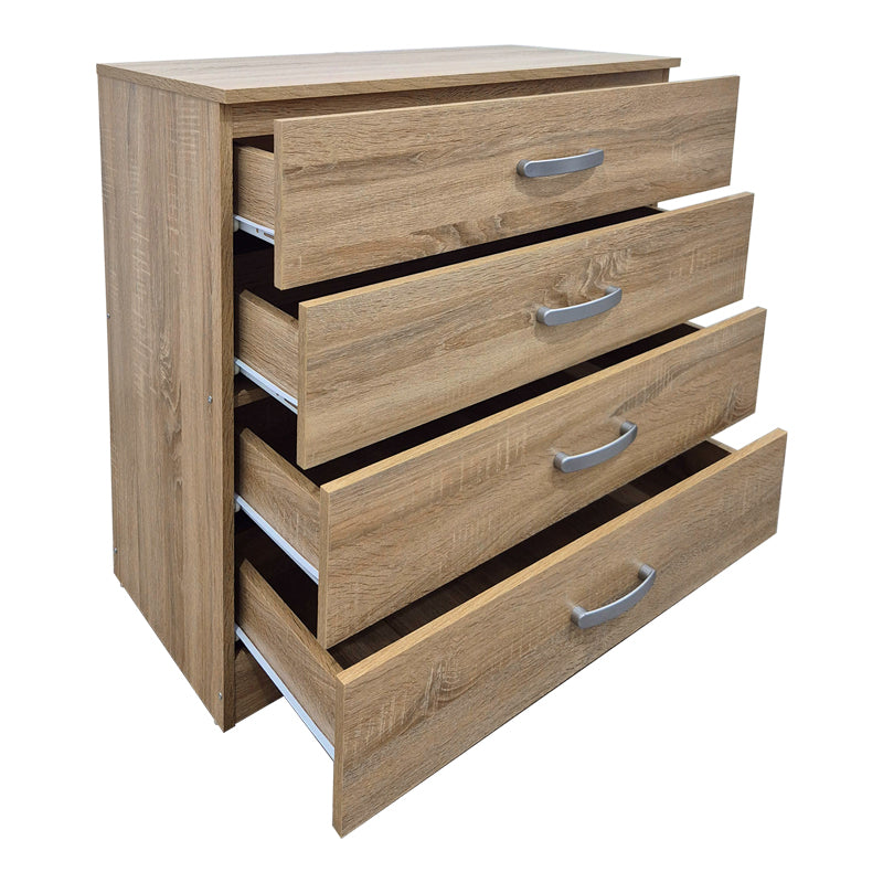 Comoda cu sertare Athos, Lemn, 80x40x79 cm - Stejar