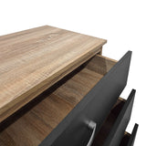 Comoda cu sertare Athos, Lemn, 80x40x79 cm - Sonoma-Antracit