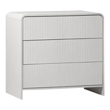 Comoda cu sertare Zeplen, Alb, 80x40x75 cm