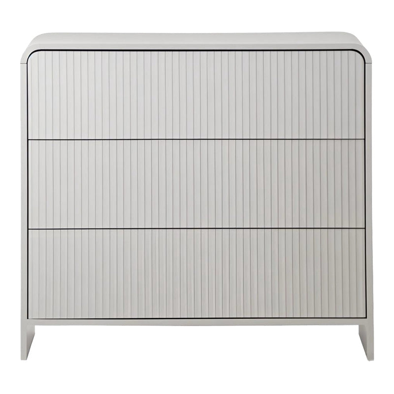 Comoda cu sertare Zeplen, Alb, 80x40x75 cm