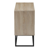 Comoda Dabia, Metal, Sonoma, 100x40x74 cm