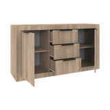 Comoda Doha, Diverse culori, 150x45x80 cm - Stejar