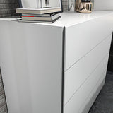 Comoda Evate, Alb, 90x82x45 cm