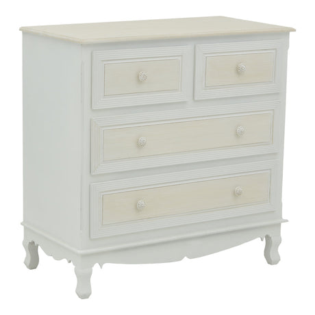 Comoda Joliene, Alb, 80x40x80 cm
